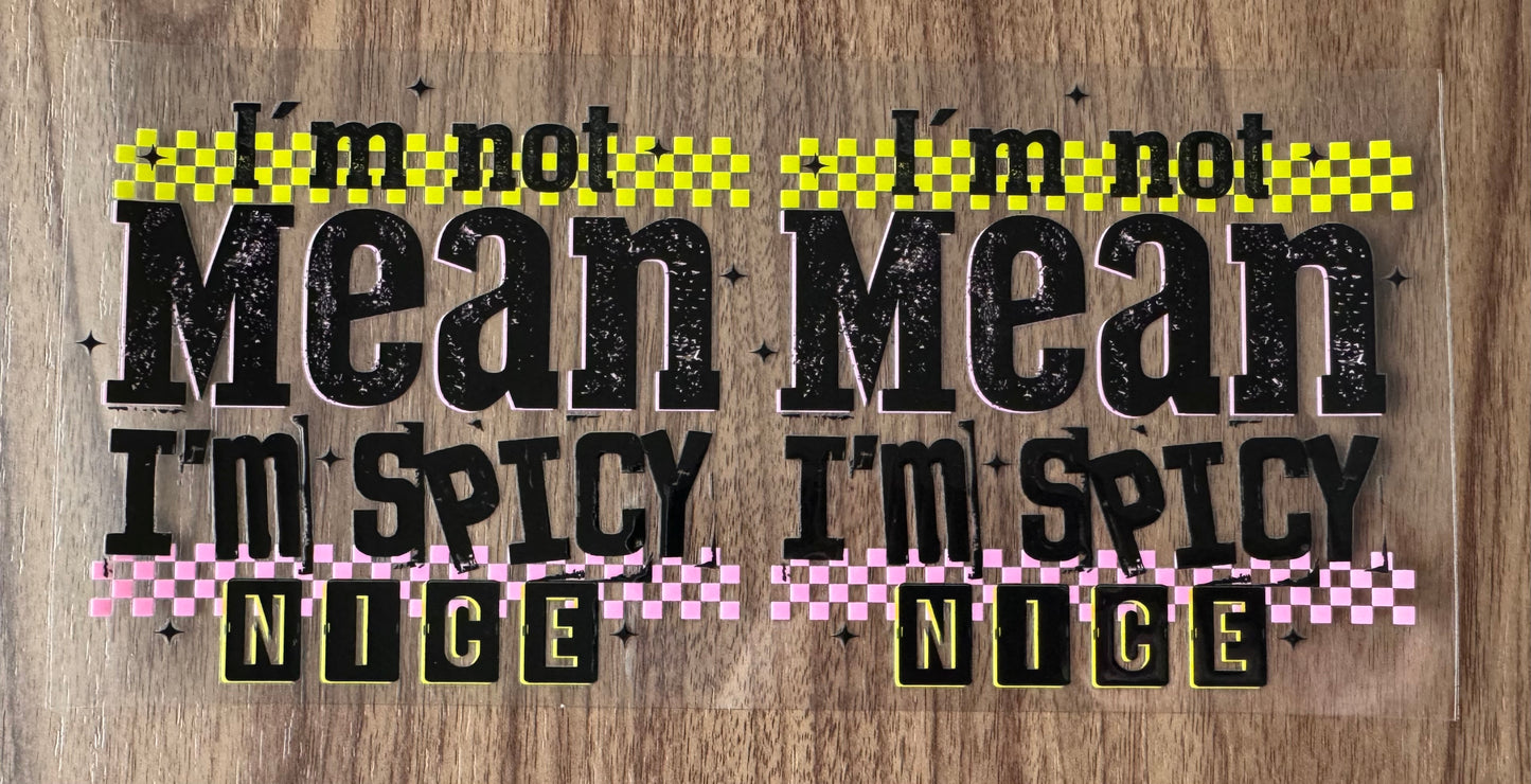 I’m Spicy Nice Decal Sheet