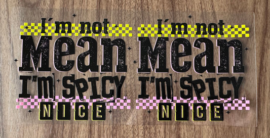 I’m Spicy Nice Decal Sheet