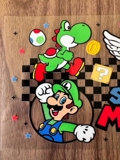 Checkered Super Bros Cup Wrap