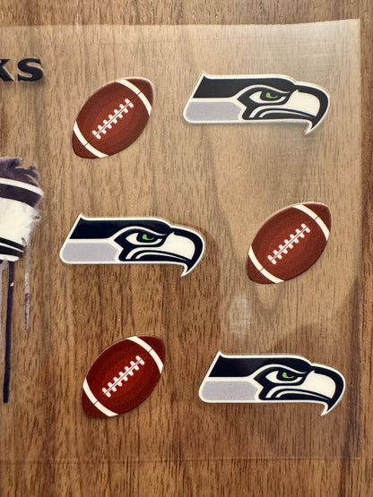 Seattle Football Paint Drip Cup Wrap