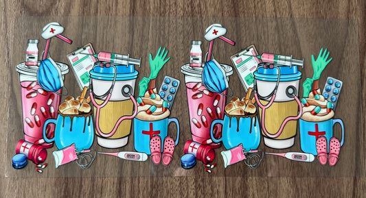 Nurse Drinks Cup Wrap