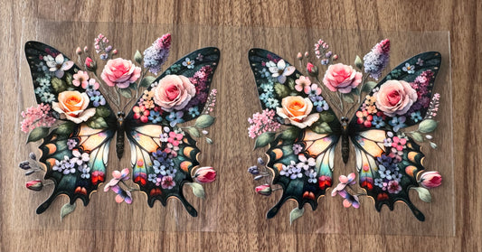 Flowery Butterflies Decal Sheet