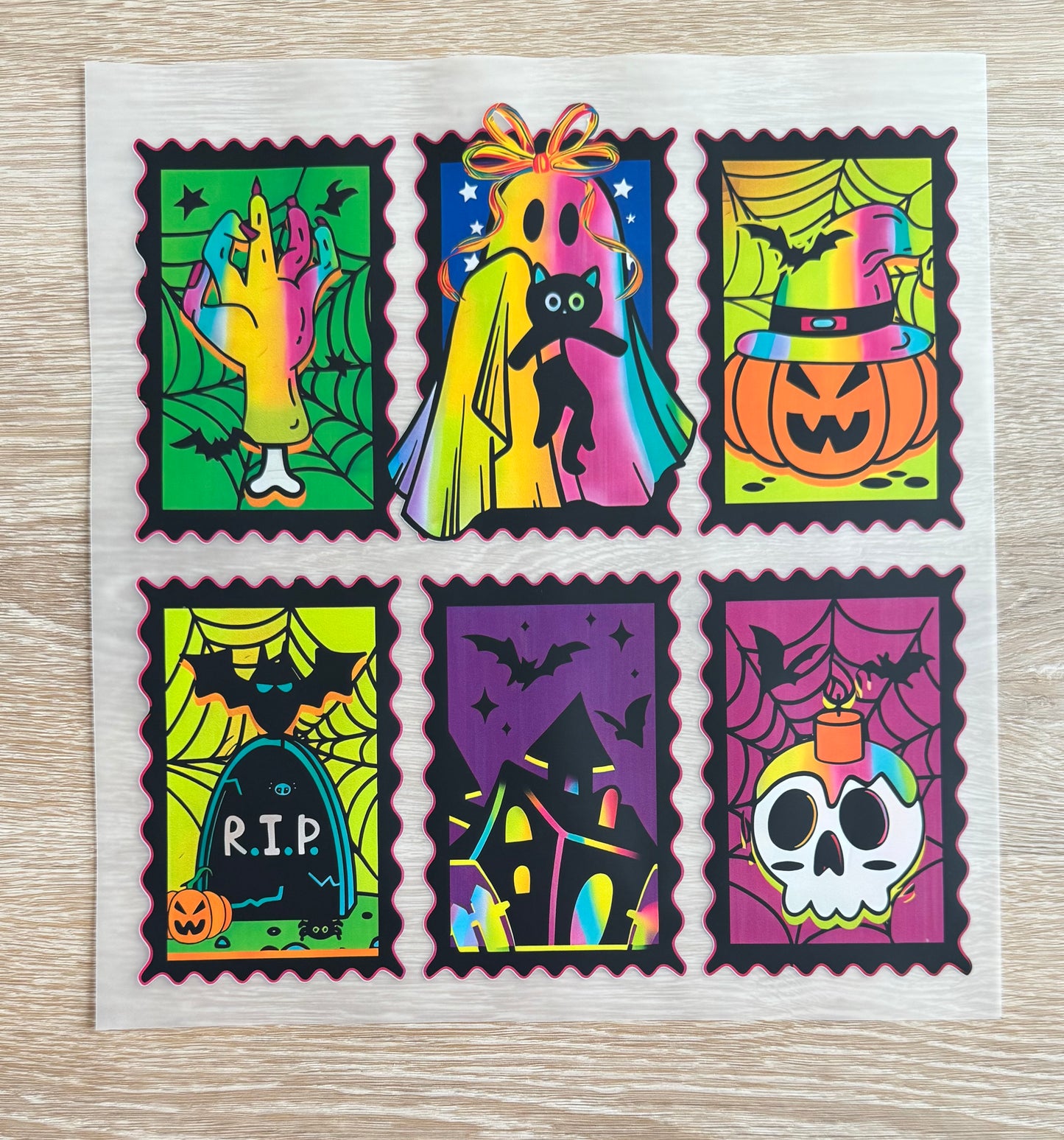 Colorful Halloween Pics Transfer