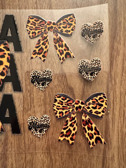 Leopard Mama Bow Cup Wrap