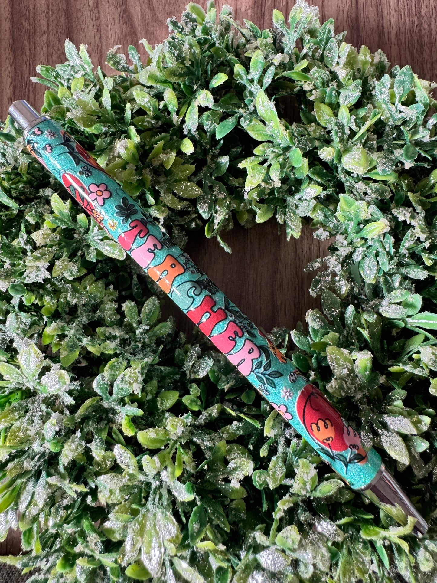 Flowery Teacher Pen