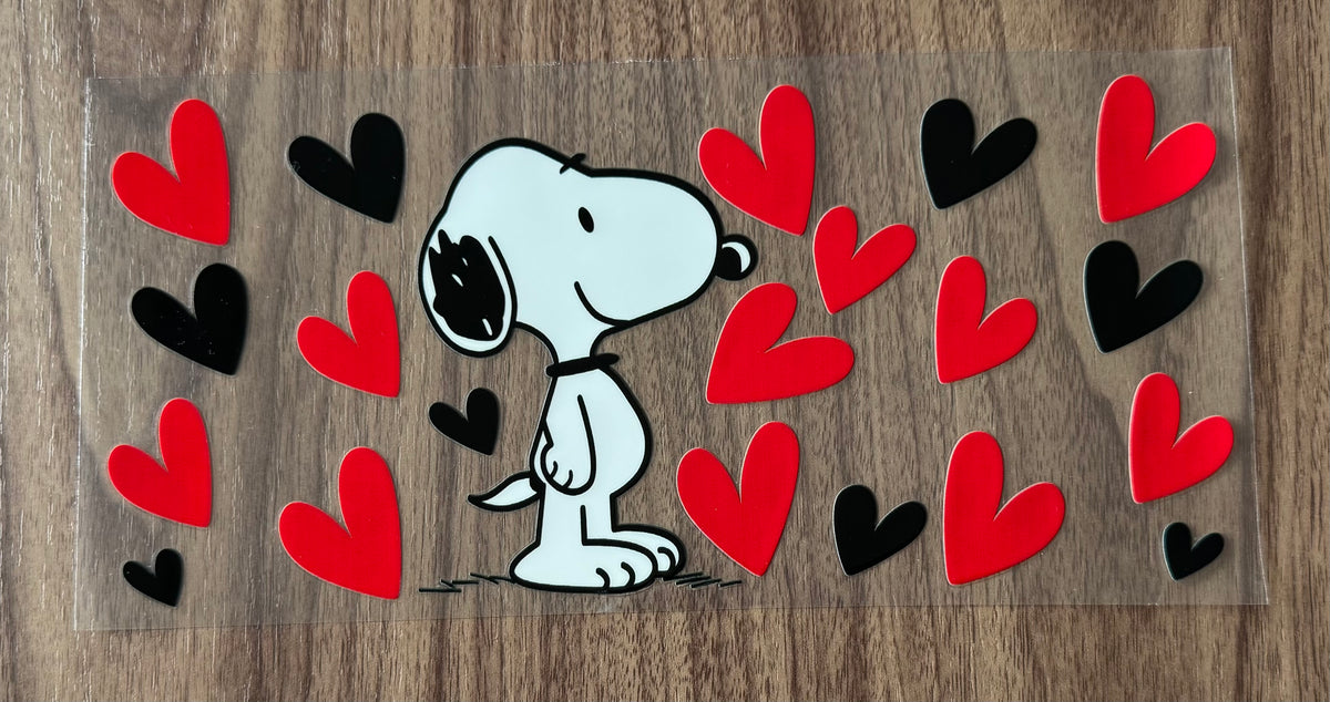 Peanut Dog Hearts Cup Wrap