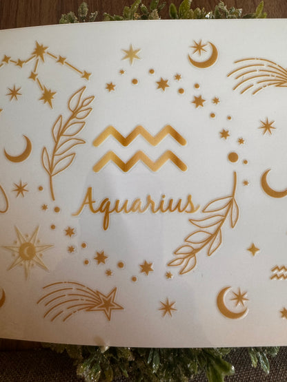 Aquarius Zodiac Cup Wrap