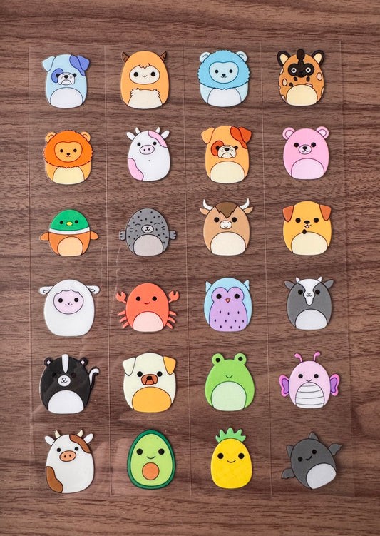 Squishy Animals Sheet
