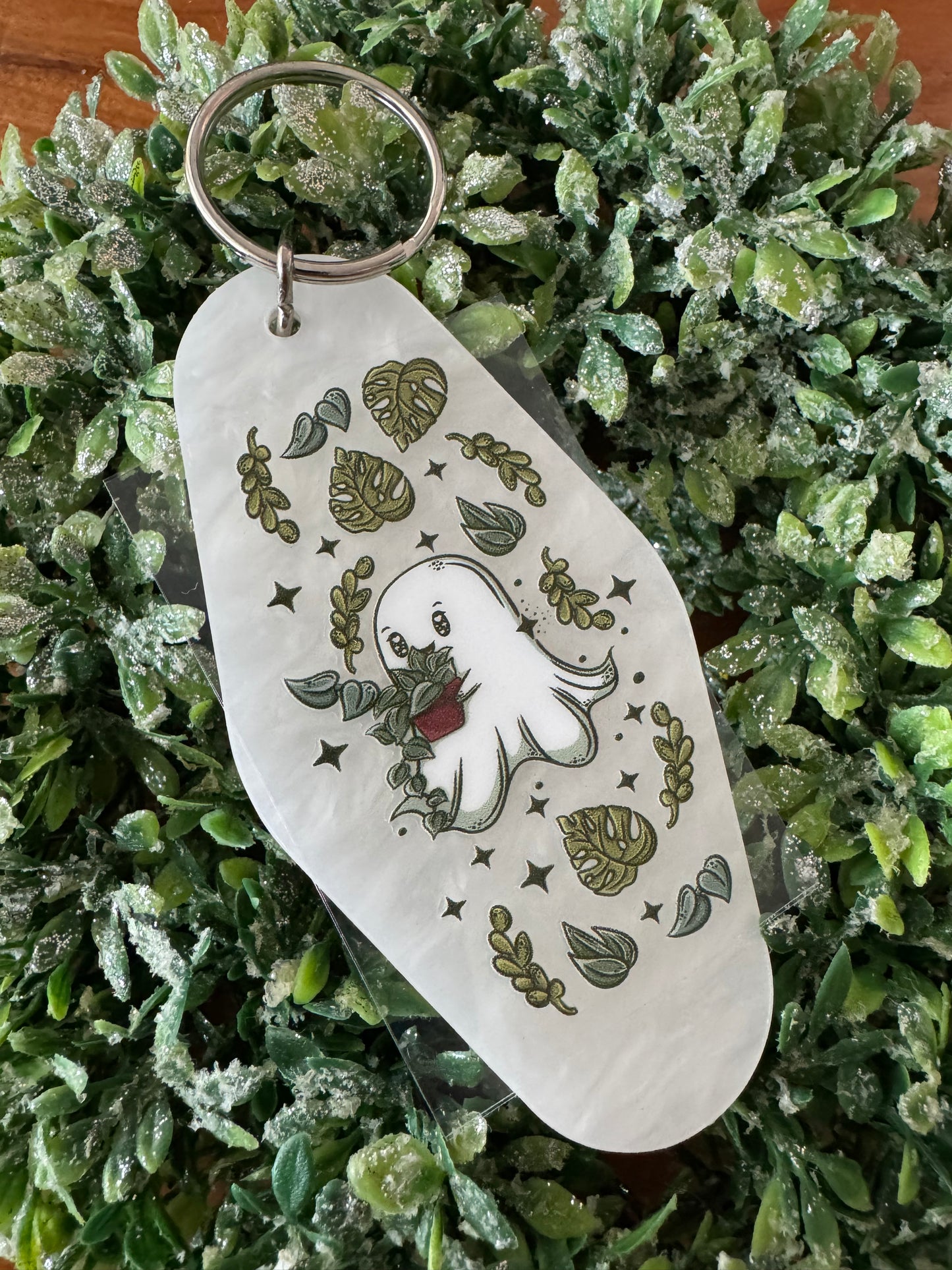 Plant Ghost Keychain Decal