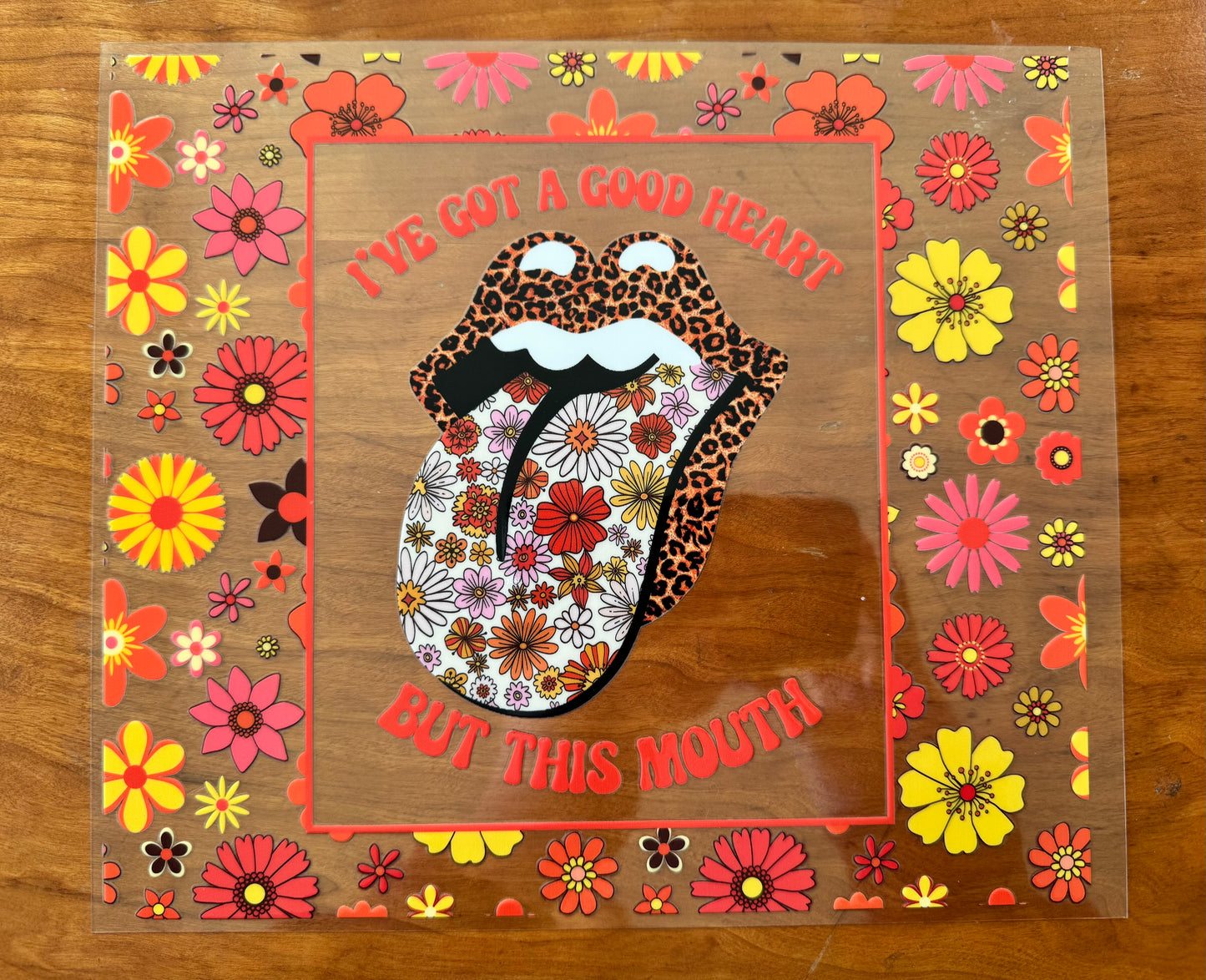 Good Heart But This Mouth Cup Wrap