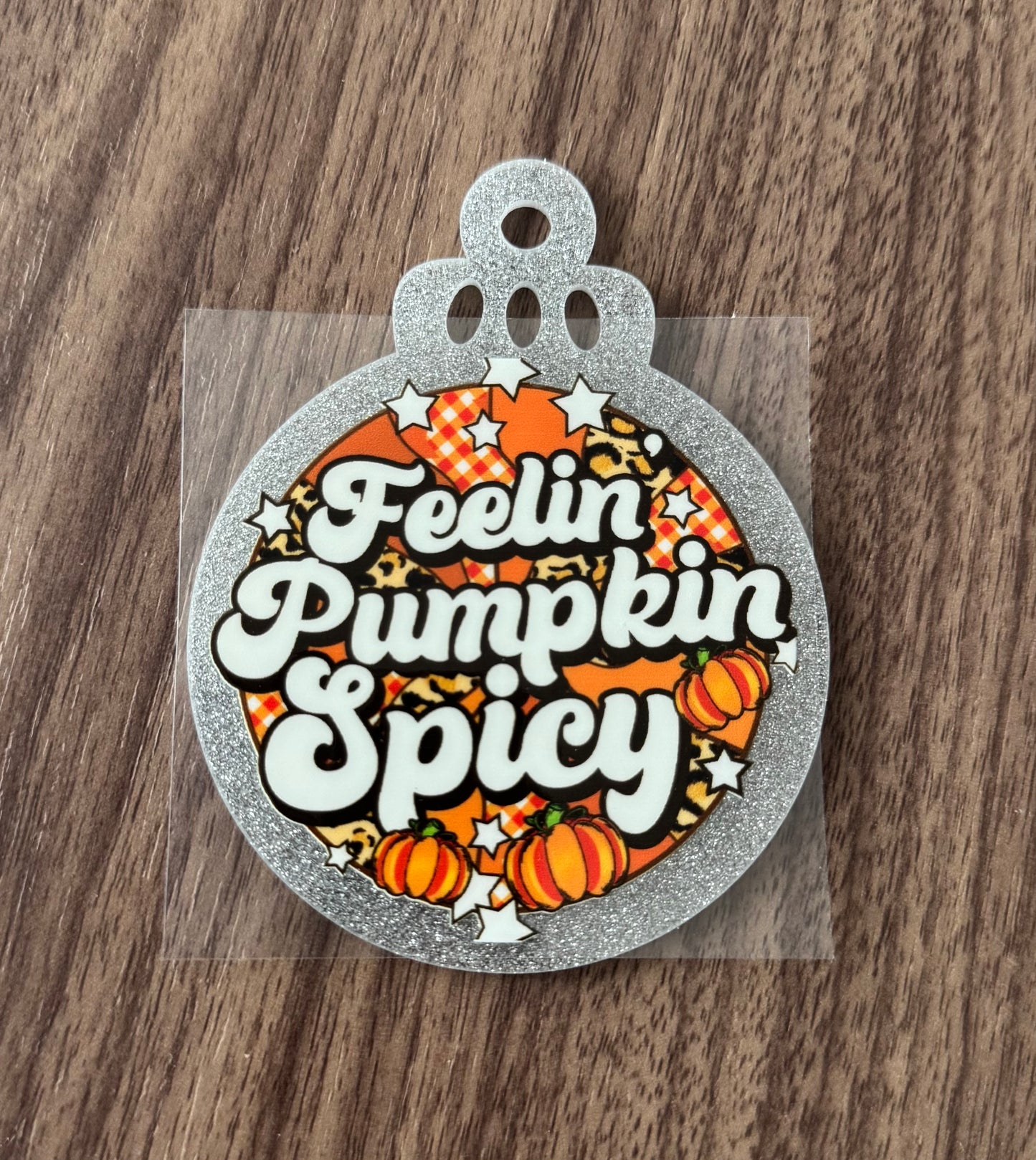 Feelin Pumpkin Spicy Circle Decal