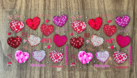 T.S. Disco Hearts Cup Wrap