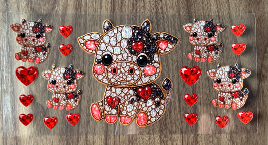 Bejeweled Cow Cup Wrap