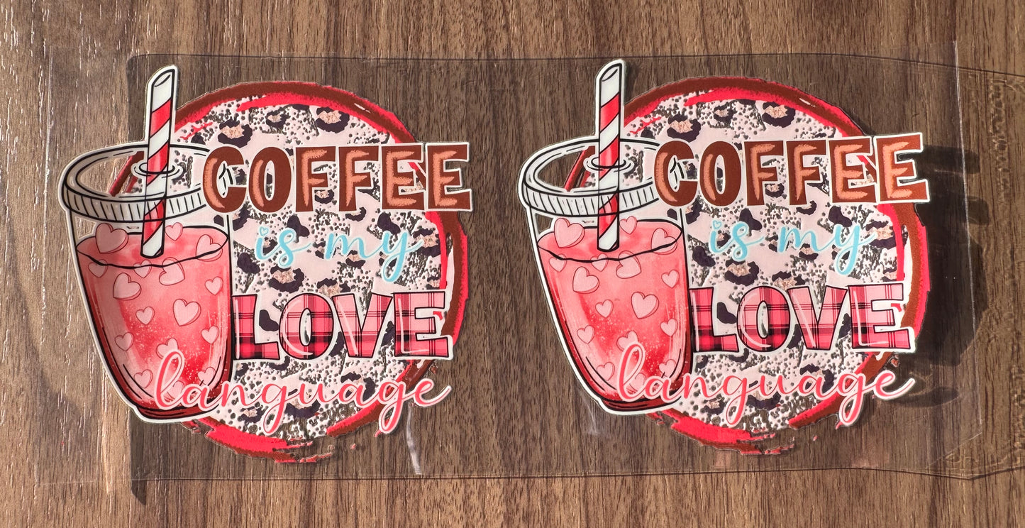 Coffee is Love Language Decal Sheet