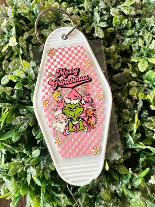 Checkered Green Guy Keychain Decal