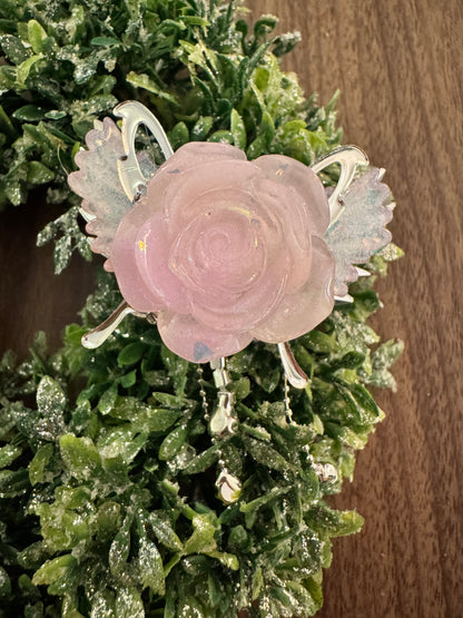 Pink Crystal Butterfly Topper