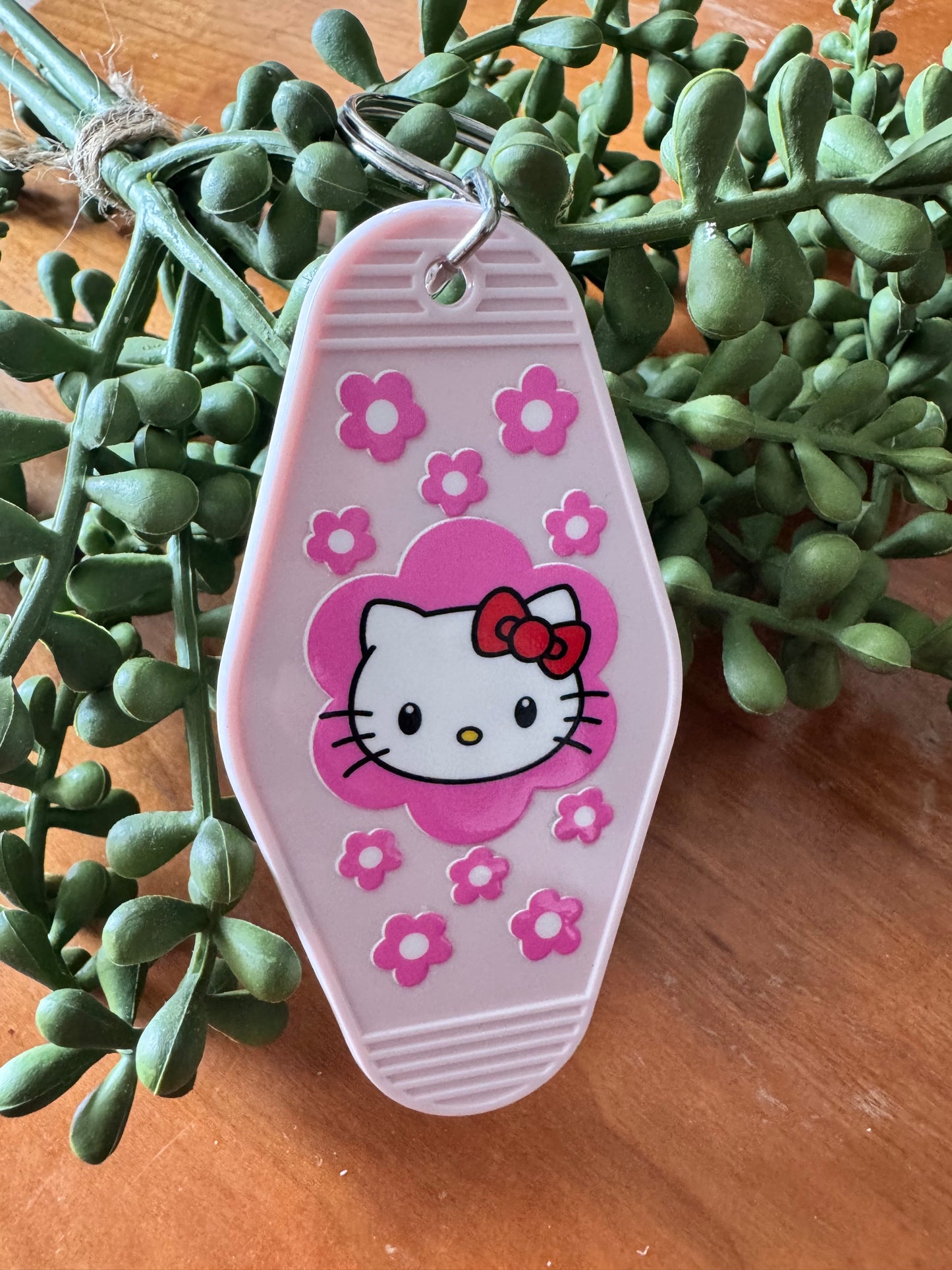 Flowery Kitty Keychain