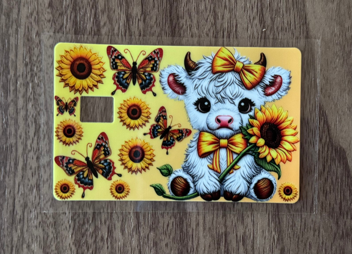 Sunflower Cow Card Wrap