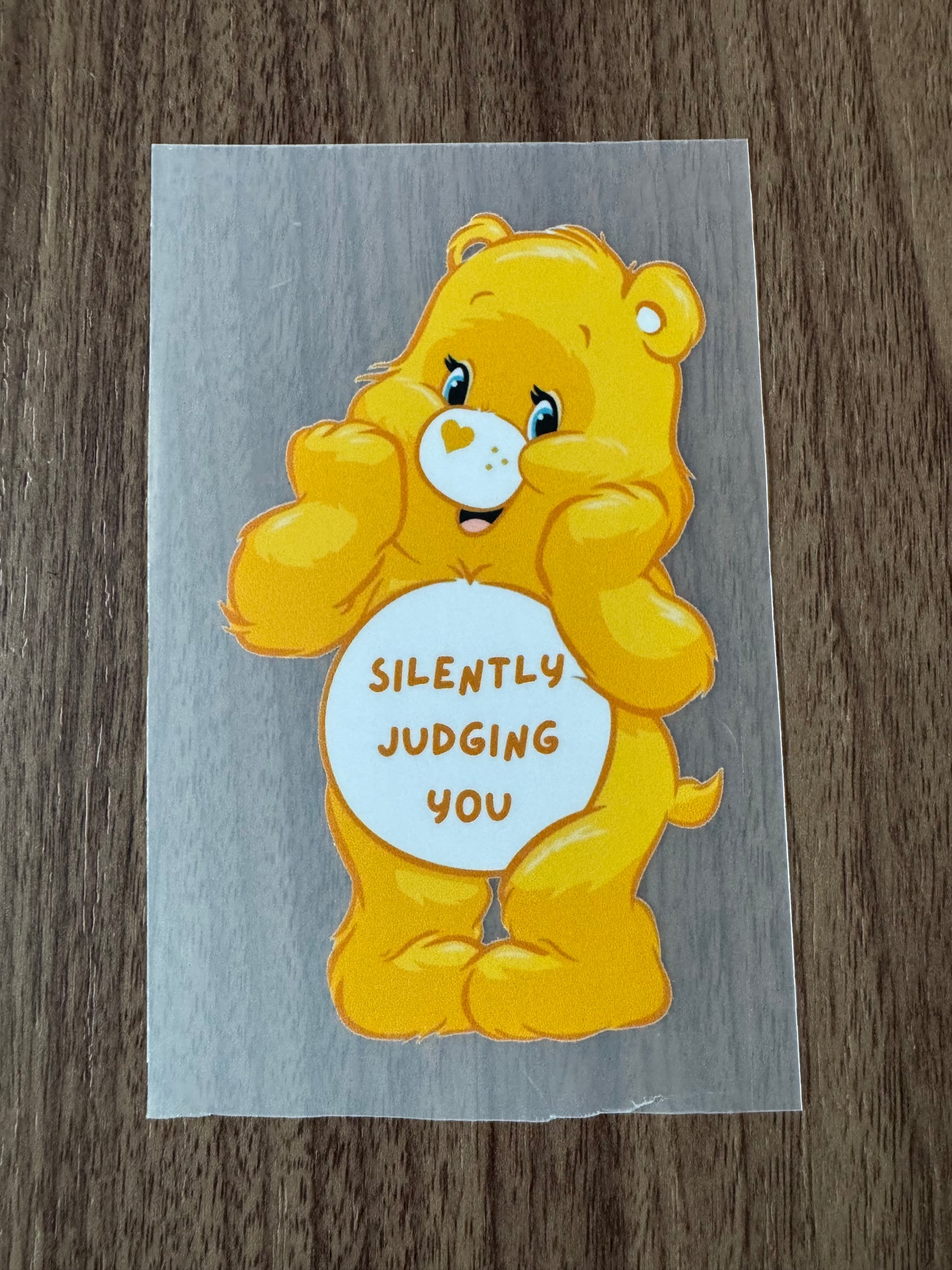 Yellow Swear Bear Transfer
