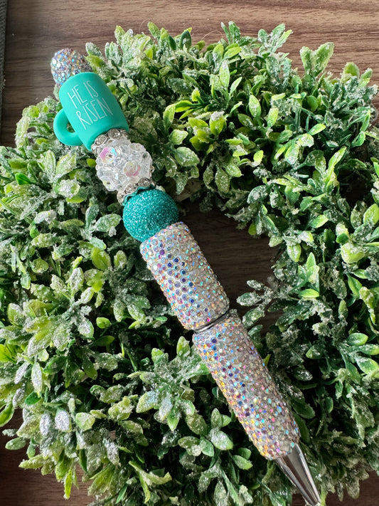 He is Risen Silver Fancy Pen