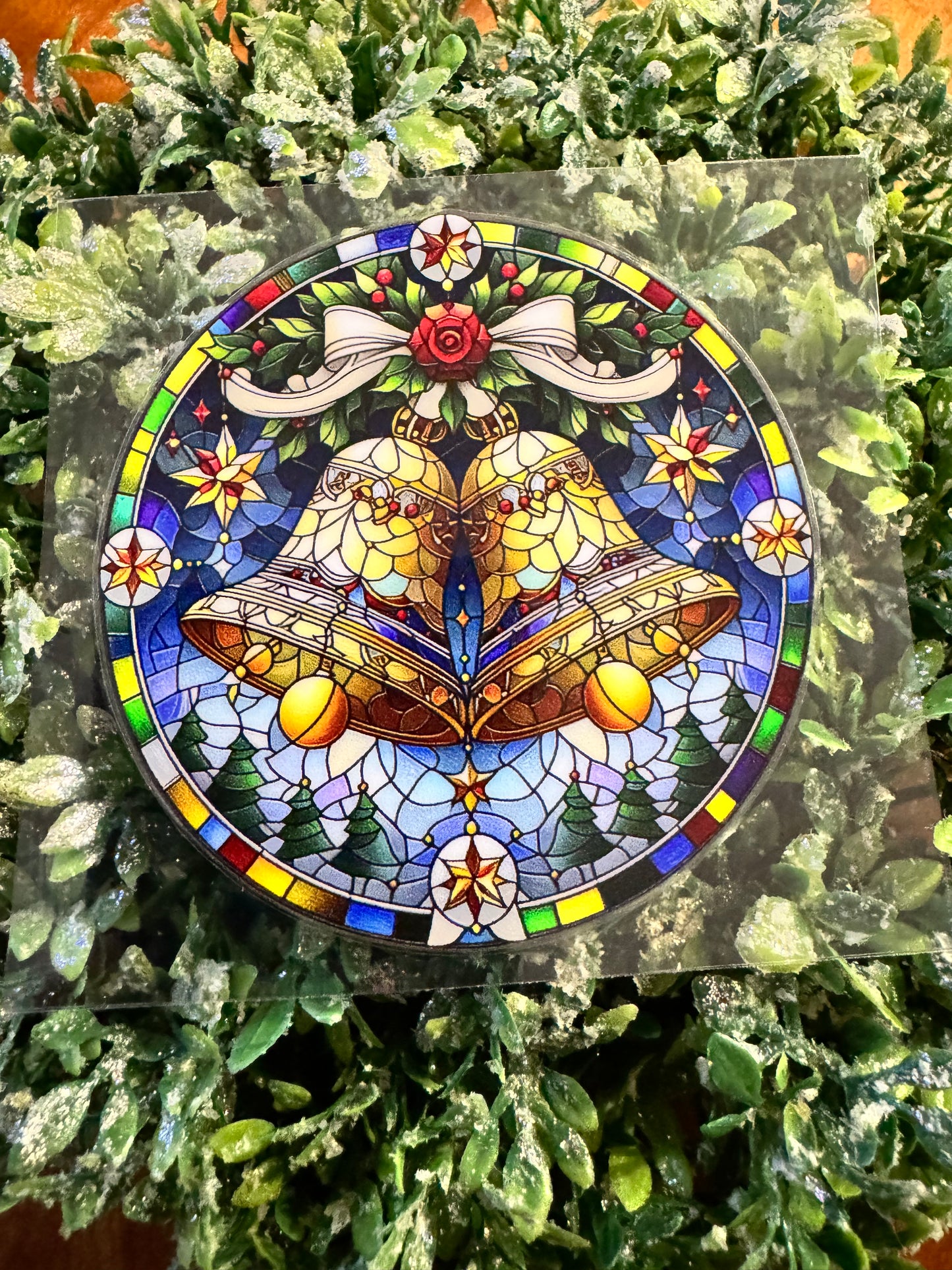 Golden Bells Circle Decal