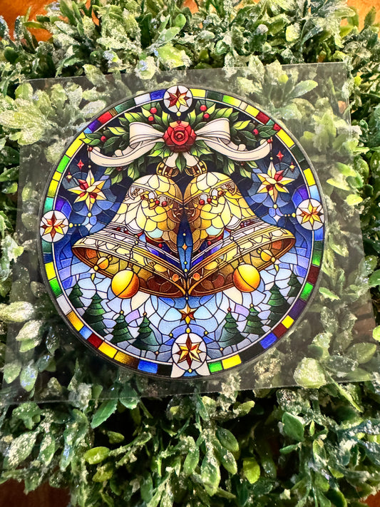 Golden Bells Circle Decal