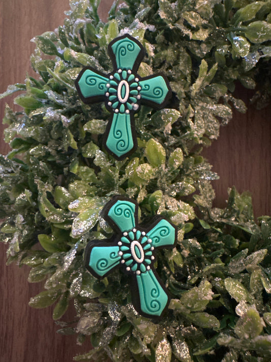 Turquoise Cross Focal