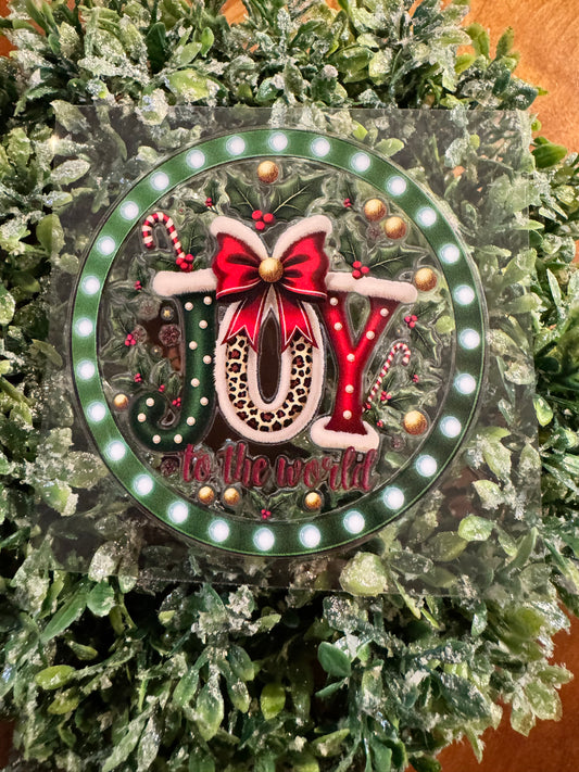 Joy to the World Circle Decal