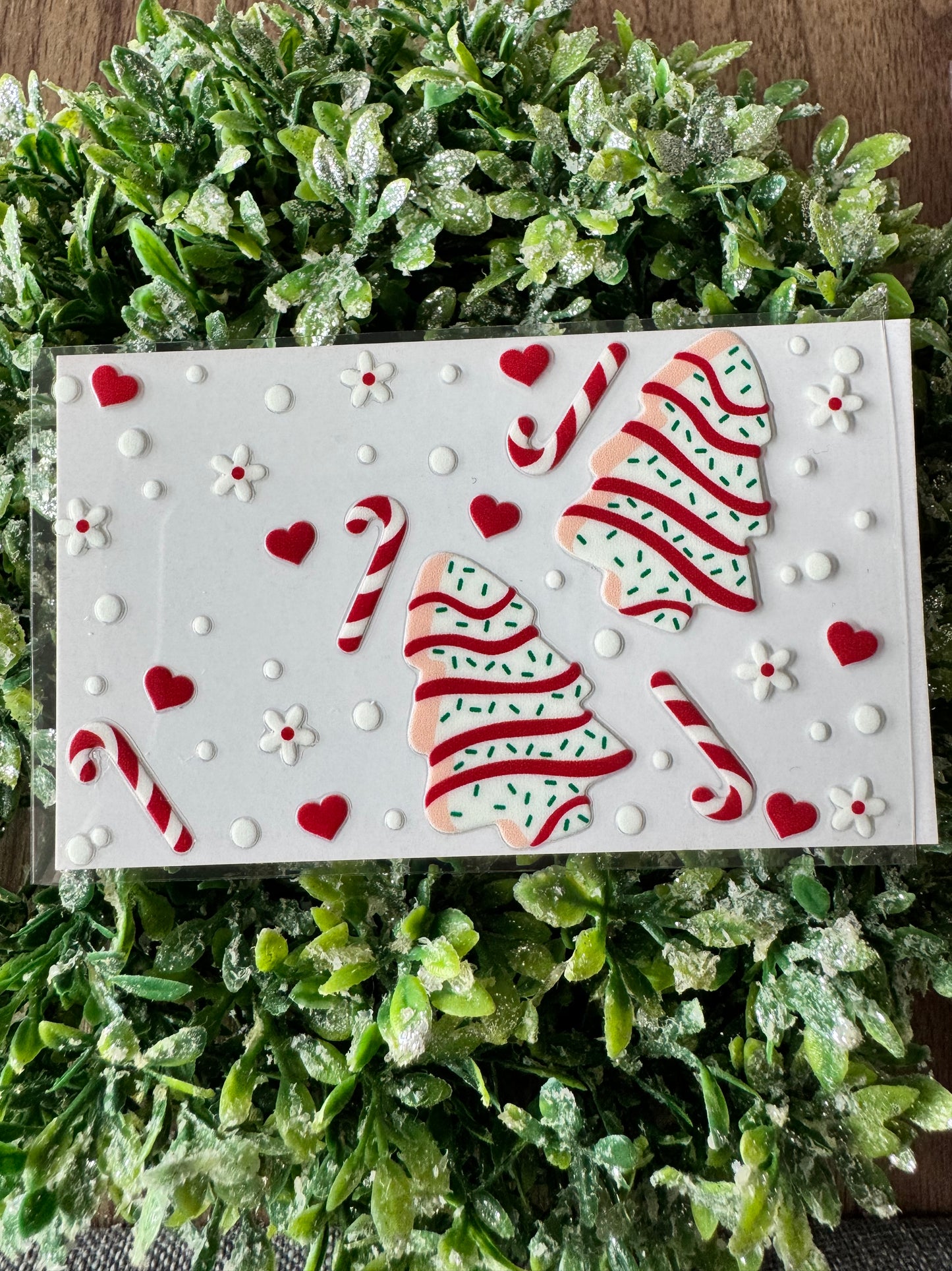 Christmas Cakes Card Wrap