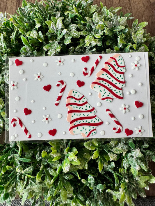 Christmas Cakes Card Wrap
