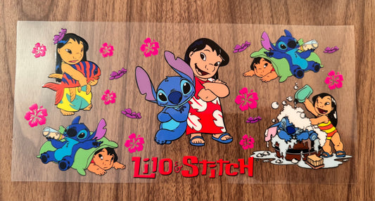 Playing Blue Alien & Friend Cup Wrap