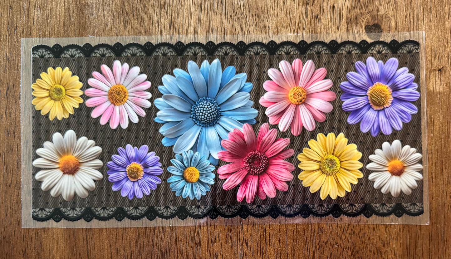 Colorful Flowers Cup Wrap