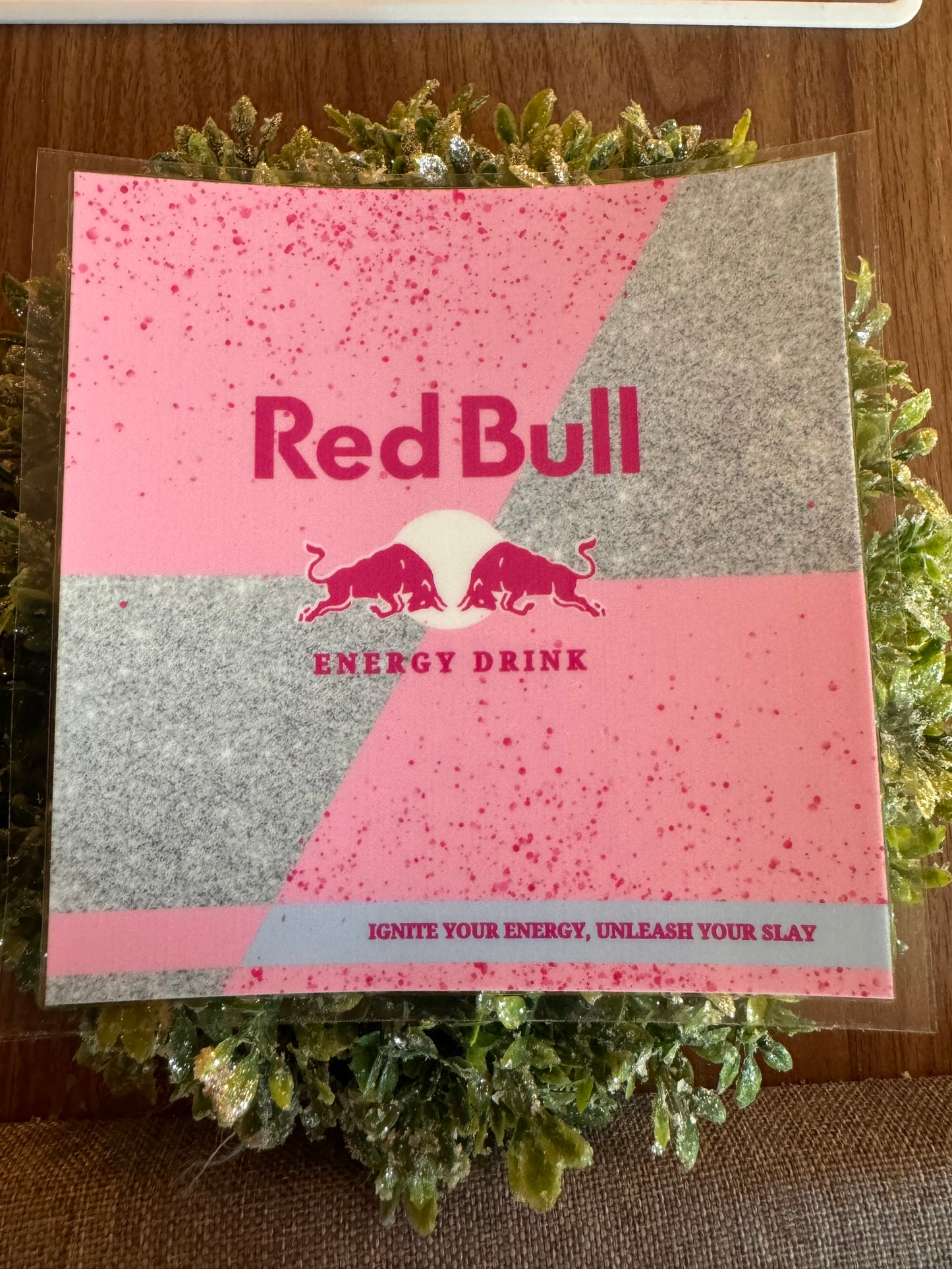 Pink Red Bull Decal