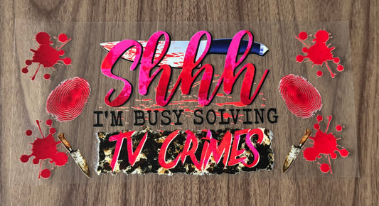 Solving TV Crimes Cup Wrap