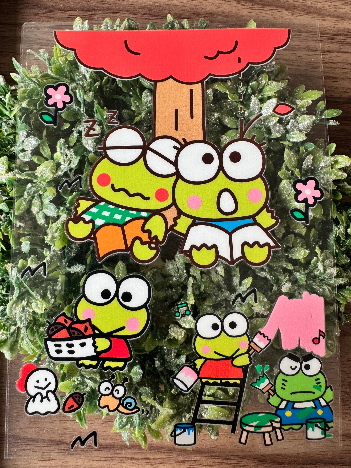Green Kawaii Notebook Wrap (small)