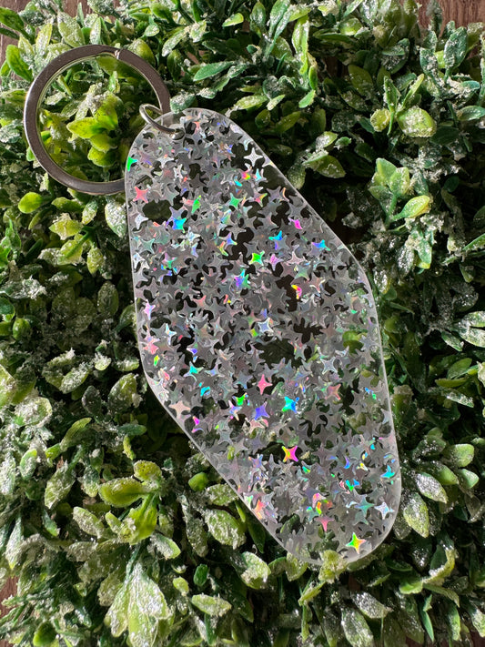 Silver Stars Motel Keychain