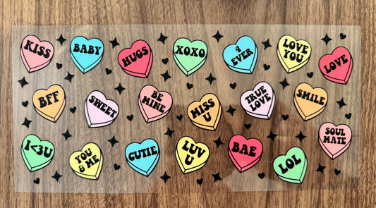 Colorful Hearts Cup Wrap