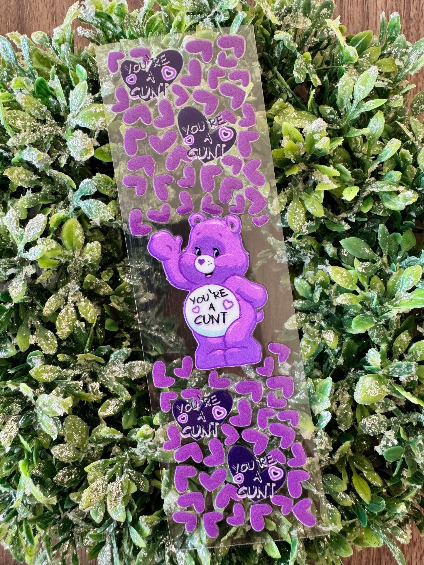 Purple Swear Bear Pen Wrap