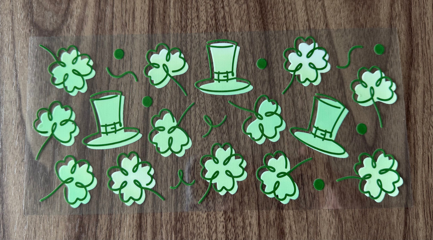 Shamrocks & Hats Cup Wrap