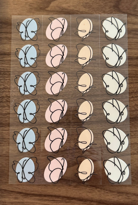 Pastel Butterfly Sheet