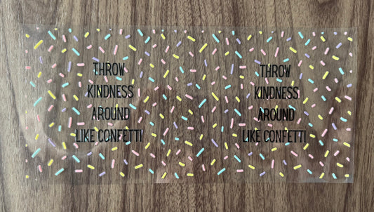 Throwing Kindness Like Confetti Cup Wrap