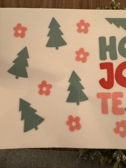 Holly Jolly Teacher Cup Wrap