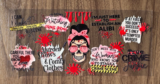 True Crime Girl Cup Wrap