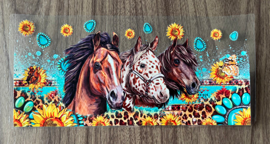 Western Horses Cup Wrap