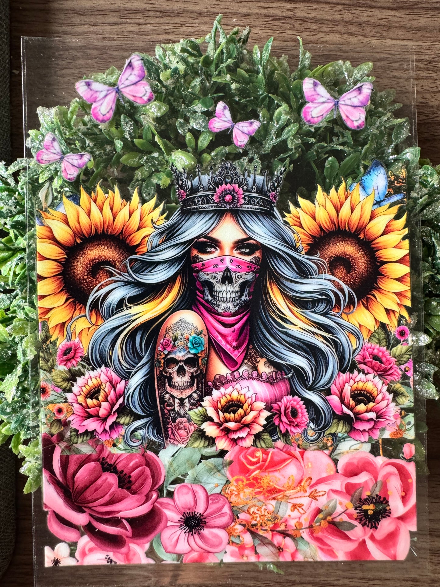 Sunflower Girl Notebook Wrap (small)