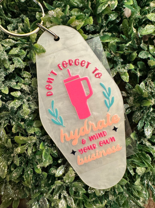 Hydrate Keychain Decal