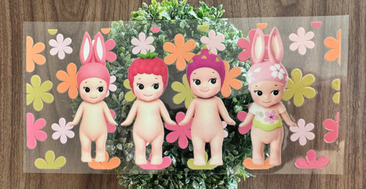 Fruity Flowery Angel Dolls Cup Wrap