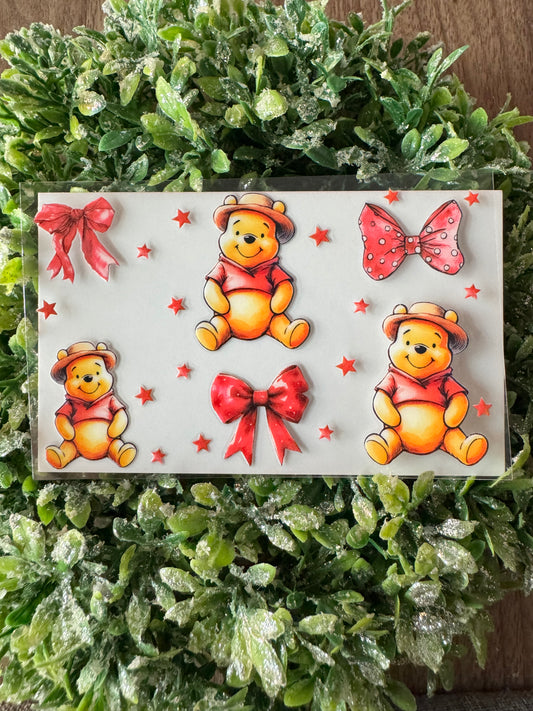 Honey Bear Bows Card Wrap