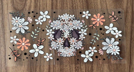 Flowery Skull Cup Wrap