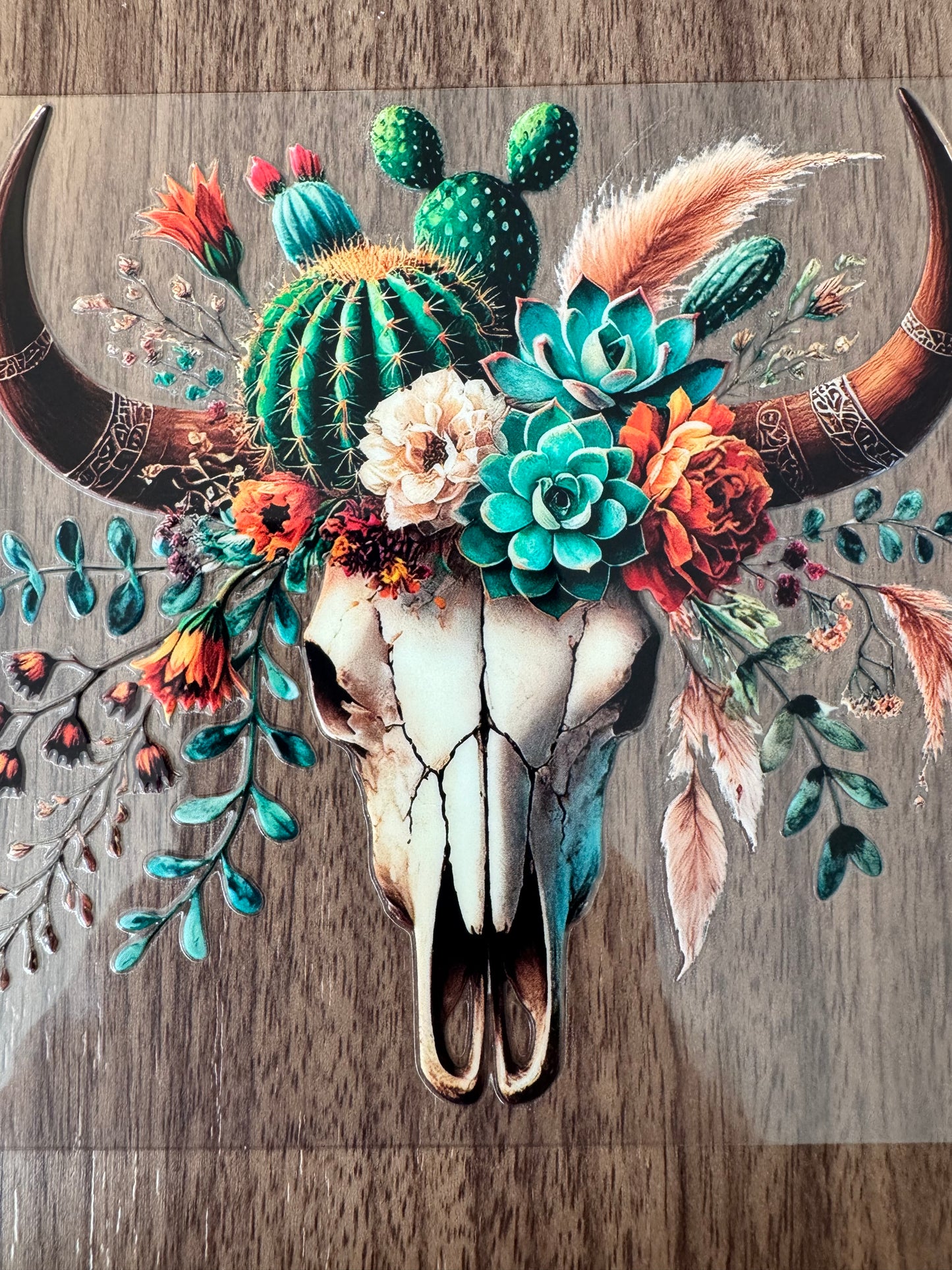 Western Cacti Bull Cup Wrap